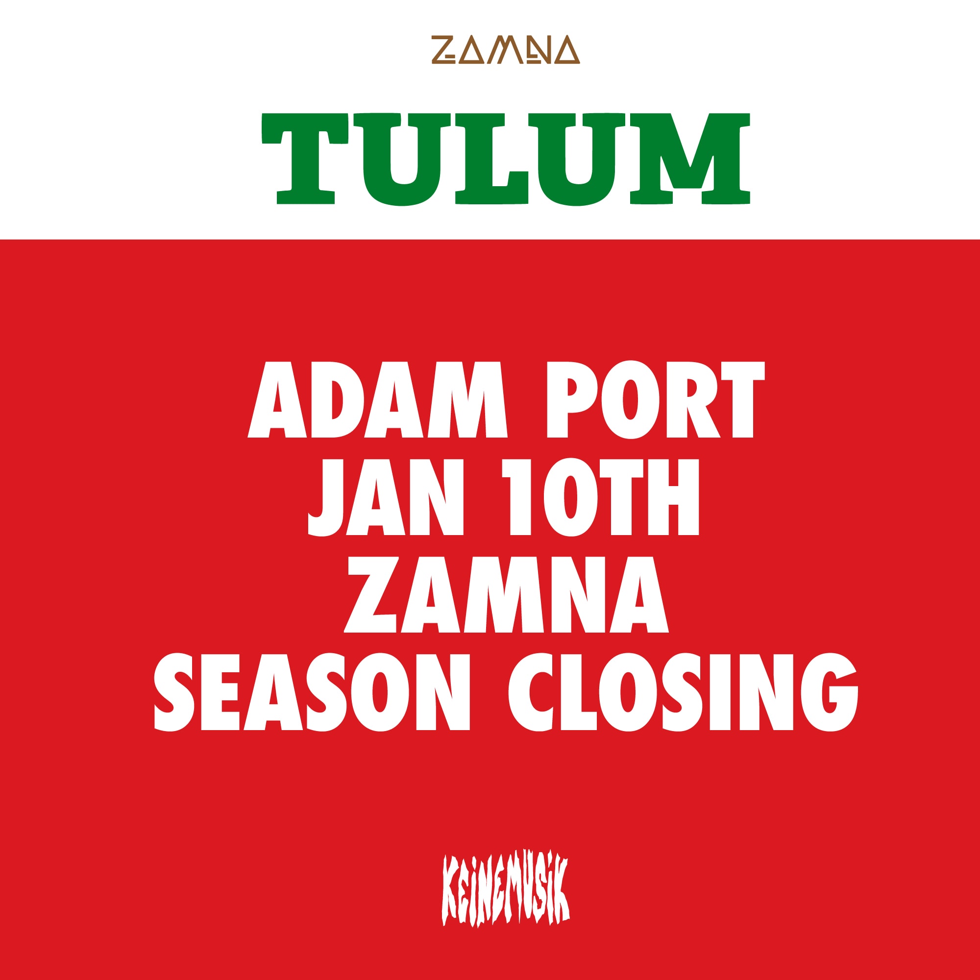 Adam Port — Tulum — evento en Tulum